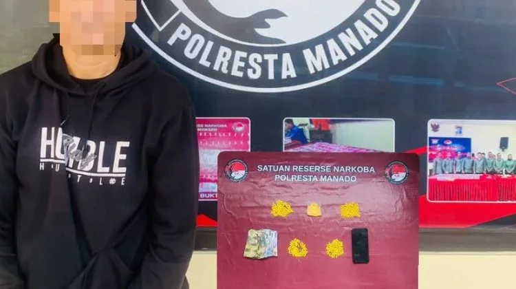 Sat Reserse Narkoba Polresta Manado Tangkap Residivis Pengedar Obat Keras