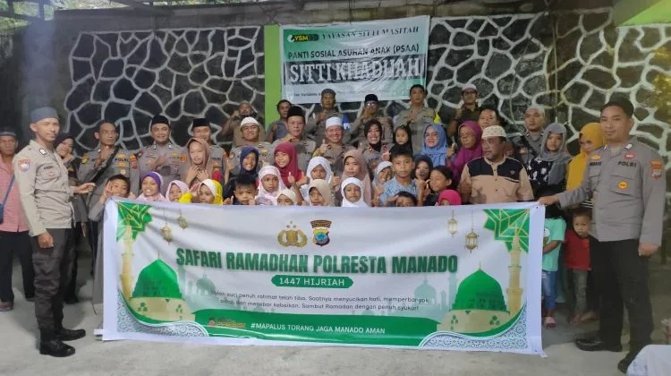 Polresta Manado Berbagi dan Pererat Silaturahmi Bersama Anak Panti Asuhan
