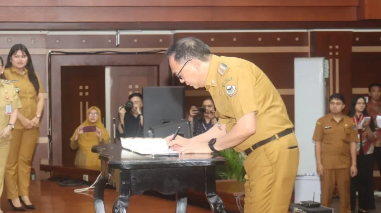Wali Kota Tomohon Teken MoU Optimalisasi PAD