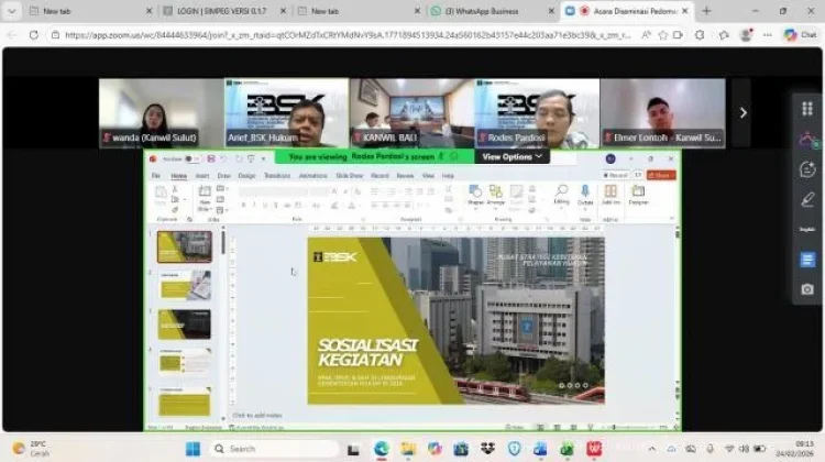 Optimalkan Pelayanan Publik, Kemenkum Sulut Ikuti Diseminasi Pedoman Survei 2026