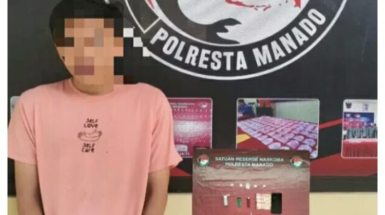 Polresta Manado Tangkap Pengedar Sabu di Sario