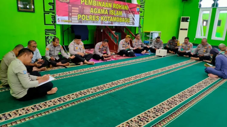 Bangun Pondasi Iman dan Moral, Polres Kotamobagu Gelar Binrohtal Tiga Agama