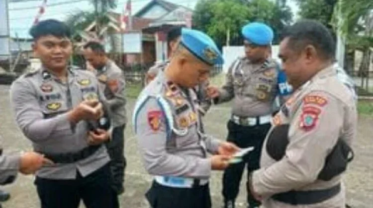 Personel Propam Polres Boltim Lakukan Sidak di Polsek Kotabunan