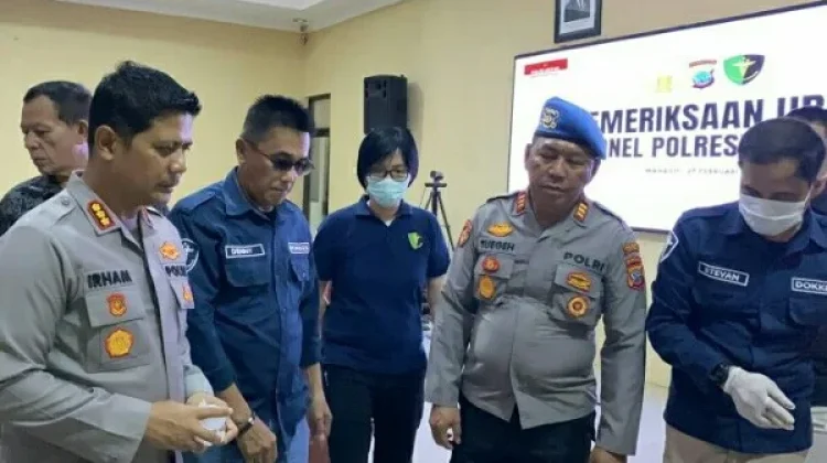 Polresta Manado Gelar Tes Urin Mendadak Bagi Personel