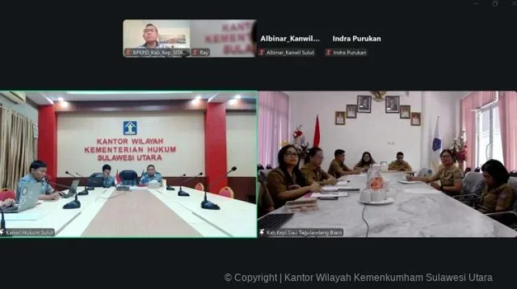 Kemenkum Sulut Harmonisasi Rancangan Perbup APBD Sitaro Tahun 2026