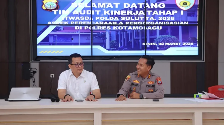 Polres Kotamobagu Terima Audit Kinerja Tahap I Itwasda Polda Sulut TA 2026