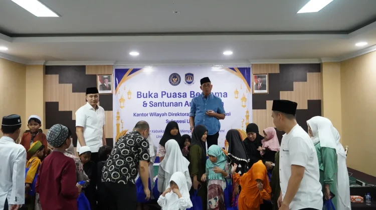 Kanwil Ditjenim Sulut Tebar Kebaikan Lewat Buka Puasa dan Santunan Anak Yatim
