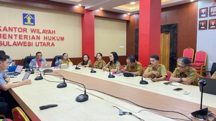 Kemenkum Sulut Harmonisasikan Ranperwal Pembentukan Lingkungan di Manado