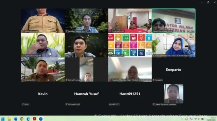 Kemenkum Sulut Harmonisasikan Ranperbup Renja 2027 Bolsel