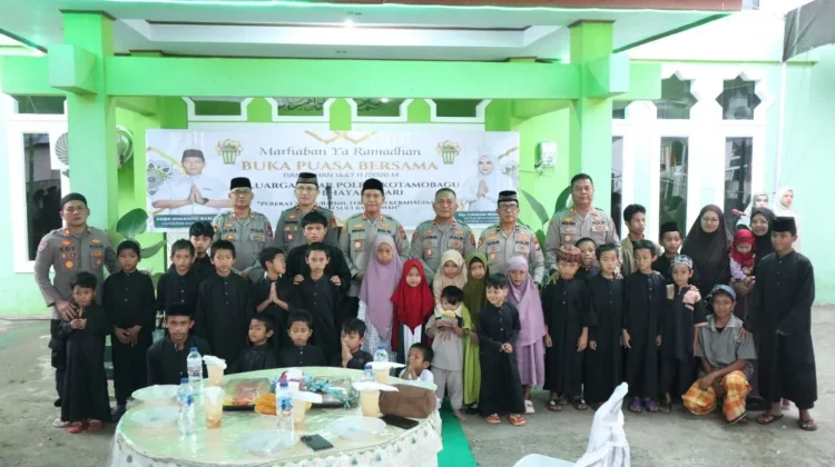 Polres Kotamobagu Buka Puasa Bersama Bhayangkari, Anak Panti Asuhan dan Awak Media