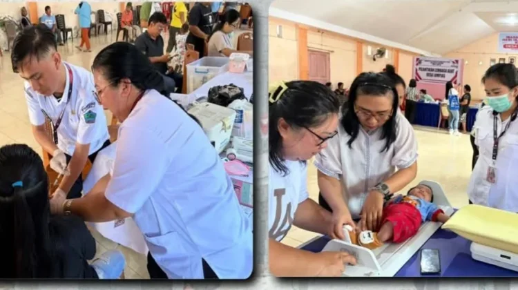 Sasar Desa Lumpias, Puskesmas Tatelu Gelar Pelayanan Posyandu