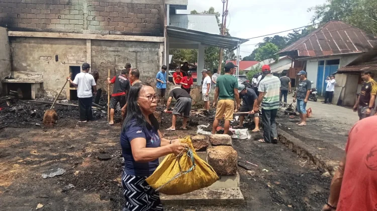 Kebakaran di Kiawa Satu Barat, Warga Desak Pos Damkar Kawangkoan Siaga