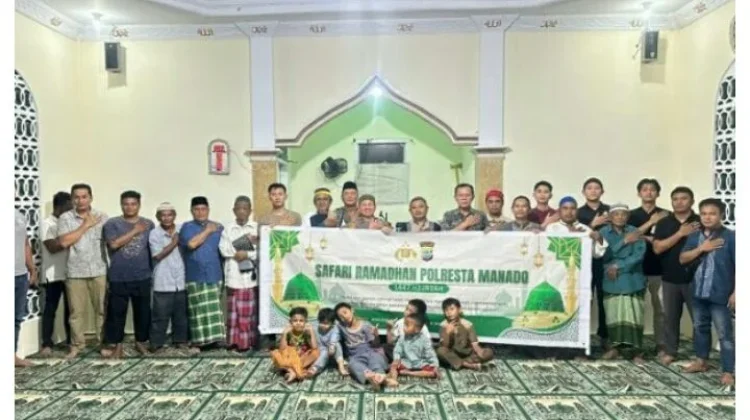 Polresta Manado Safari Ramadan di Masjid Al-Kahfi Mayondi