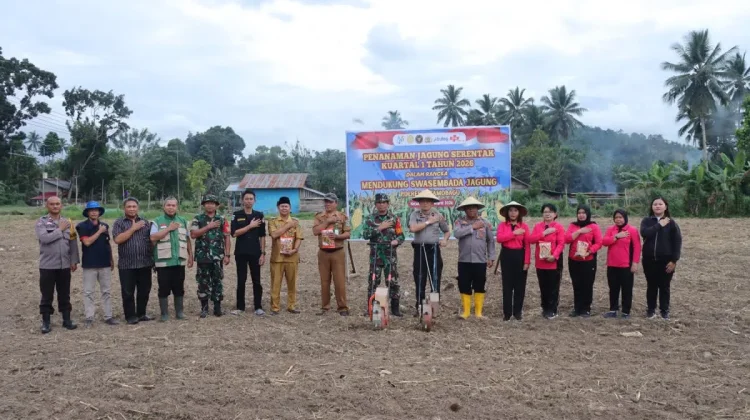 Polres Kotamobagu Gelar Penanaman Jagung Serentak Kuartal I 2026