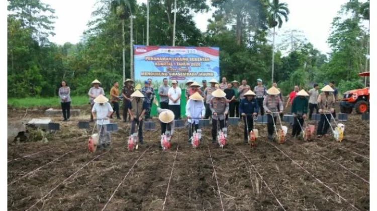 Polda Sulut Gelar Tanam Jagung Raya Serentak Kuartal I