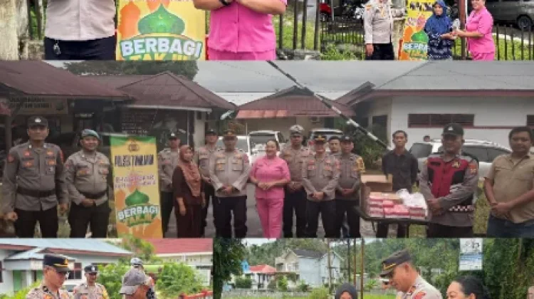 Polsek Tombariri Berbagi Takjil
