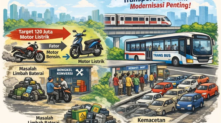 Konversi 120 Juta Motor Listrik Perlu Diimbangi Modernisasi Transportasi Umum