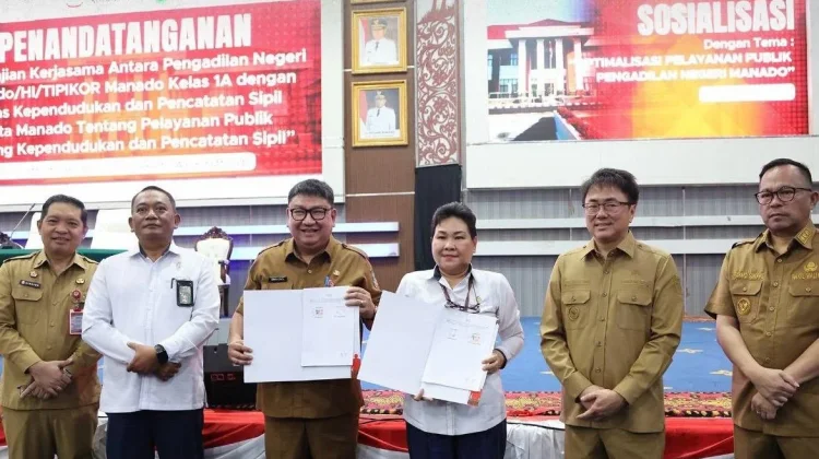 PN Manado dan Pemkot Manado Teken Kerja Sama Optimalisasi Pelayanan Publik