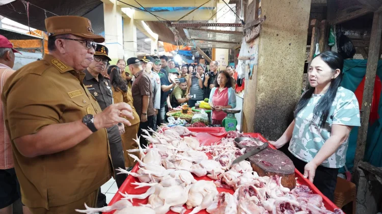 Pemkab Minahasa Lakukan Sidak Stabilisasi Harga di Pasar Tradisional