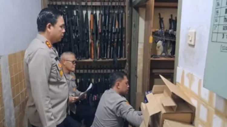 Kapolres Minahasa Cek Gudang Senjata Api, Pastikan Pengelolaan Sesuai Prosedur
