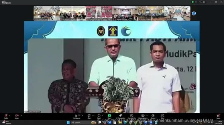 Kemenkum Sulut Ikuti Pelepasan Mudik Bersama Idul Fitri 1447 H Secara Virtual