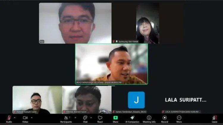 Pastikan Tepat Regulasi, Kemenkum Sulut Harmonisasi Ranperbup APBD Minsel 2026
