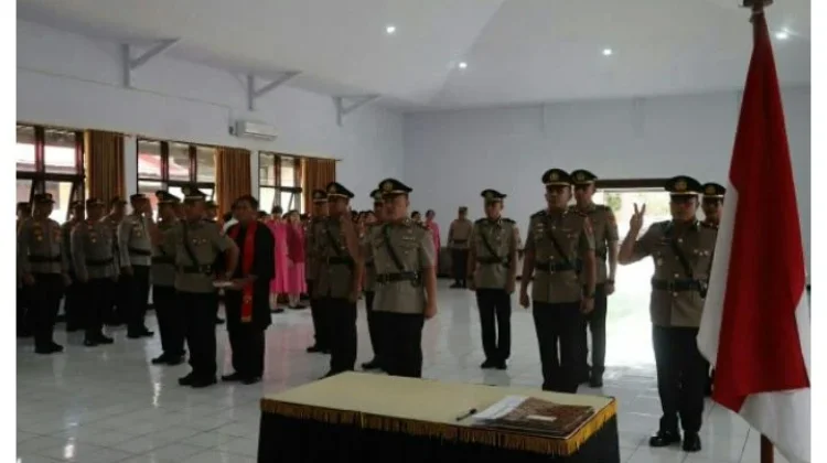Kapolres Minahasa Pimpin Serah Terima Jabatan