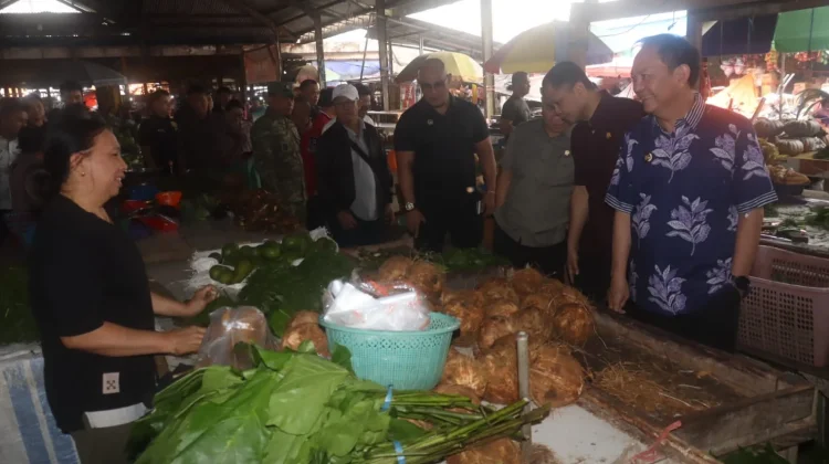 Jelang Idul Fitri dan Paskah, Senduk Sidak Pasar Wilken Tomohon
