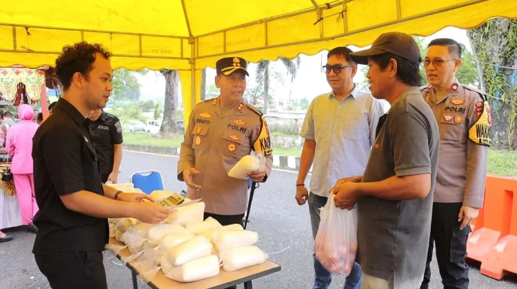 Polres Kotamobagu Gelar Bazar Pangan Murah Serentak