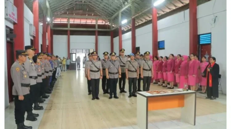 Kapolres Minut Pimpin Sertijab Empat Pejabat Utama