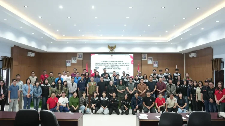 Pastikan Data Akurat, Wabup Minahasa Beri Pembekalan Enumerator Pascabencana