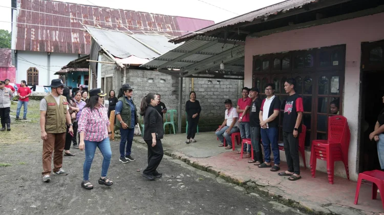 Wabup Minahasa Tinjau Verifikasi Data Rumah Terdampak Banjir Danau Tondano