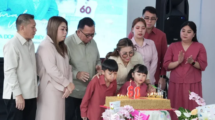 HUT ke-60, Martina Dondokambey-Lengkong Dipuji Wabup Vanda atas Dedikasinya