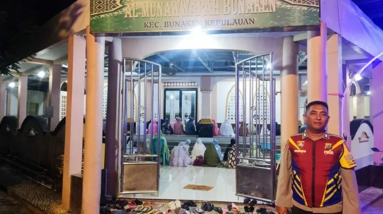 Polsek Pulau Bunaken Intensifkan Patroli dan Pengamanan Ibadah Tarawih