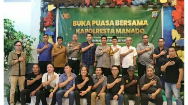 Kapolresta Manado Gelar Buka Puasa Bersama Insan Pers