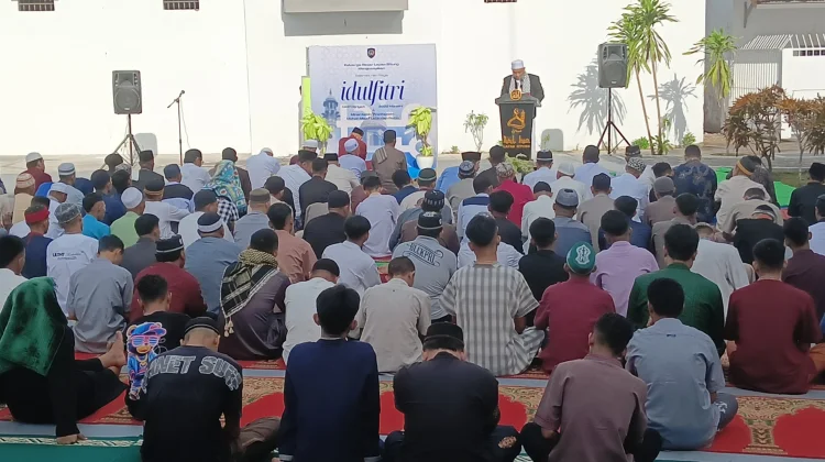 Salat Idul Fitri WBP di Lapas Kelas IIB Bitung