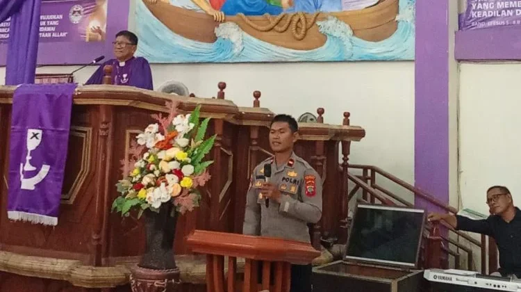 Mimbar Kamtibmas Polsek Singkil di GMIM Yarden, Perkuat Sinergi dan Kerukunan