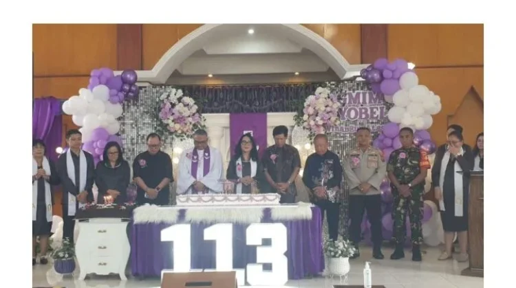 Polsek Pineleng  Pengamanan Ibadah Syukur HUT ke-113 GMIM