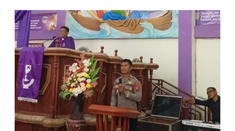 Kapolsek Singkil Gelar Mimbar Kamtibmas “Minggu Kasih”