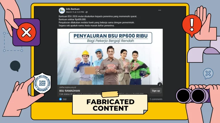 Hoaks Tautan Penyaluran Bantuan Subsidi Upah 2026
