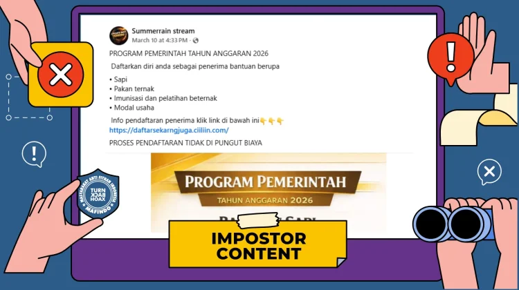 Hoaks Tautan Pendaftaran Program Bantuan Sapi 2026
