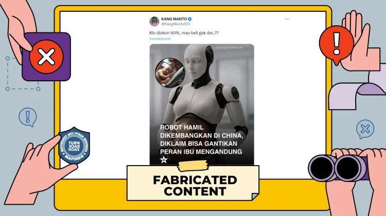 Hoaks China Kembangkan Robot yang Dapat Mengandung Bayi