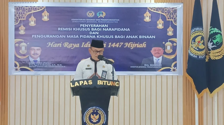 Puluhan WBP Lapas Bitung Dapatkan Remisi Idul Fitri 2026