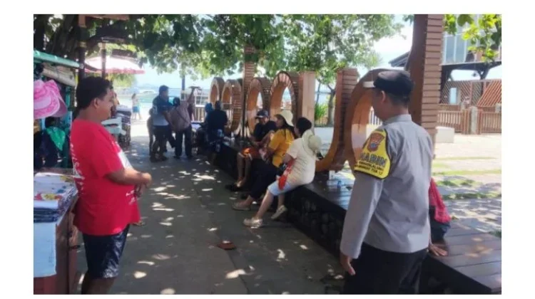 Patroli KRYD Polsek Pulau Bunaken di Destinasi Wisata