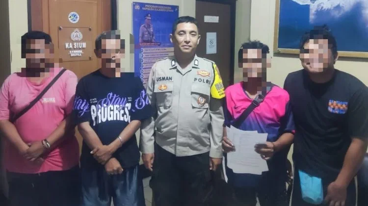 Polsek Pulau Bunaken Mediasi Kasus Pengancaman, Pihak Bertikai Sepakat Damai