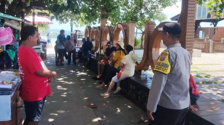Pastikan Keamanan Tempat Wisata, Polsek Pulau Bunaken Laksanakan Patroli KRYD