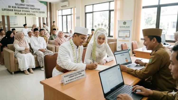 Peminat Nikah usai Lebaran Melonjak,Kemenag Jamin Layanan KUA Prima meski WFH