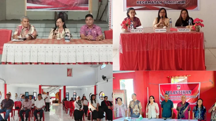 Pemerintah Kecamatan Tombariri Lantik Panitia Pilhut Empat Desa