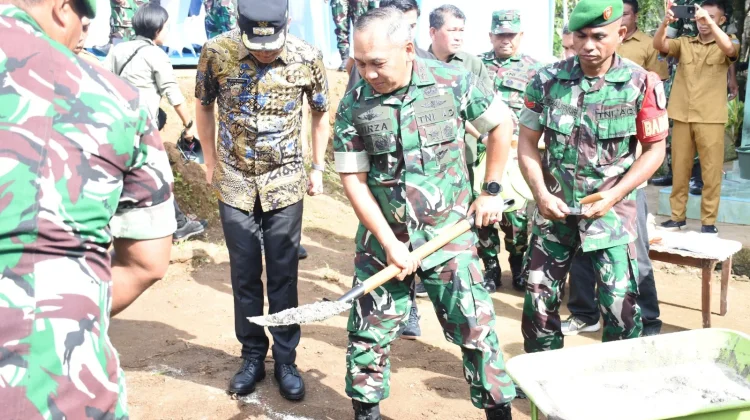 Pangdam Merdeka Pimpin Groundbreaking Pembangunan 14 Jembatan Perintis Garuda