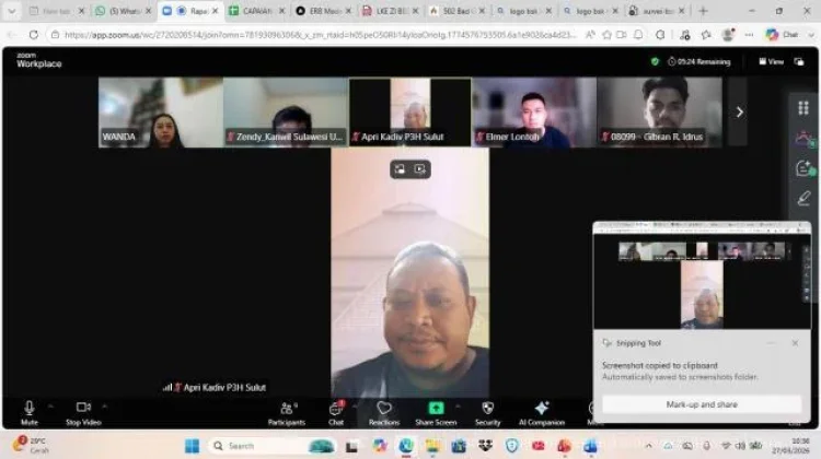 Rapat Strategis BSK Kemenkum Sulut: Matangkan Data Dukung LKE ZI dan Kick Off IRH